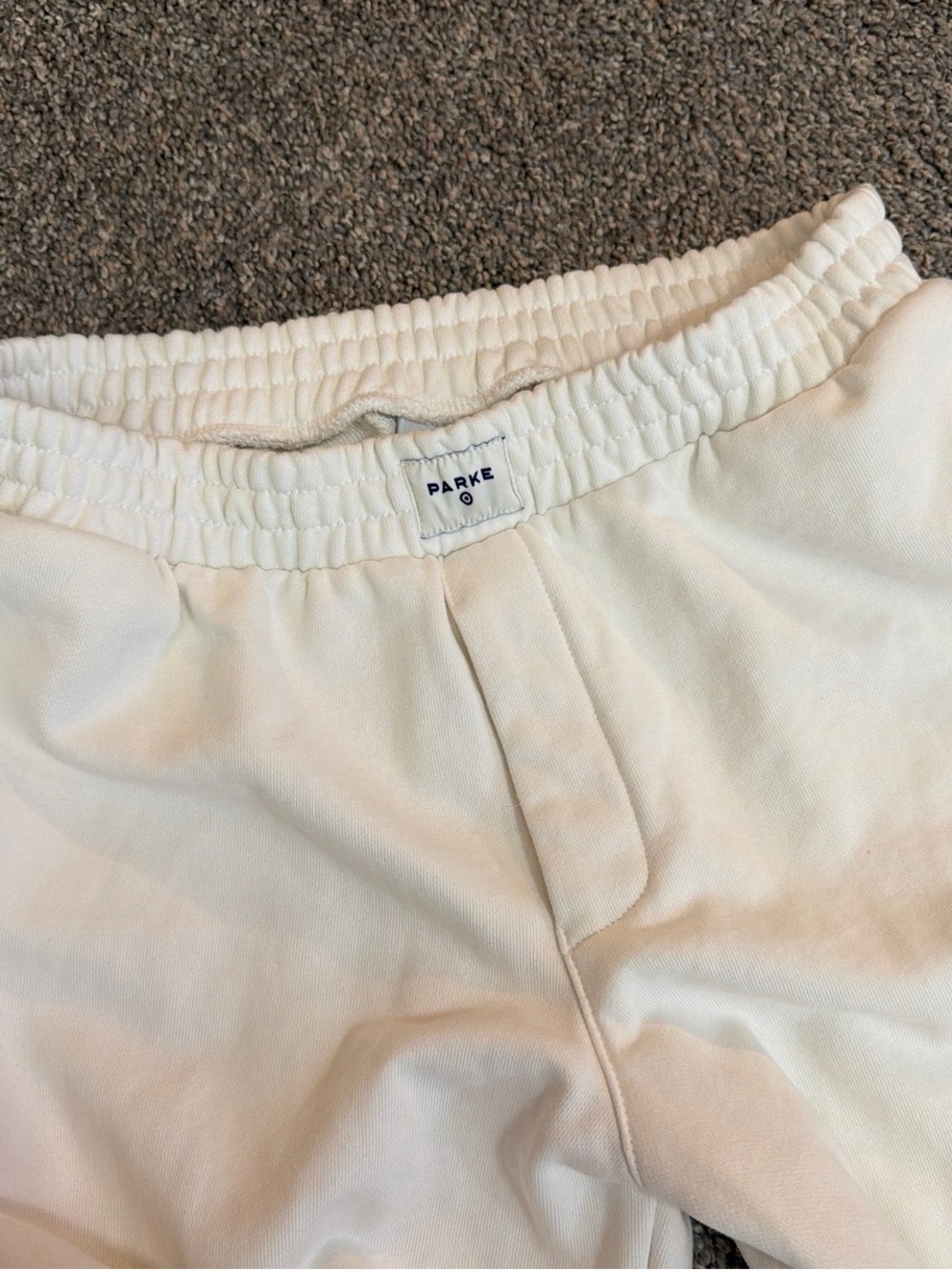 Parke Cream Boxer Sweatpants